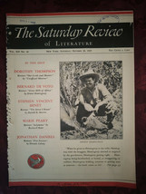 Rare Saturday Review Magazine October 26 1935 Ernest Hemingway Dorothy Thompson - £24.17 GBP
