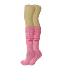 Pink Slouch Socks for Women 80s Style Shoe Size 5-10 - £8.22 GBP+