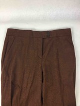 Etro Mens Dress Pants Brown Zip Fly Pockets Wool Blend Stretch Trousers 44 - £39.97 GBP