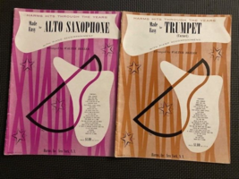 Lot of  2 HARMS HITS THROUGH THE YEARS Made Easy for Trumpet and Saxopho... - $11.75