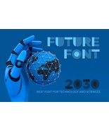 Future Font | Futuristic font | Technology font | Chalk font | Color fon... - $10.00
