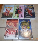 Huge VHS lot of 10 Disney Tapes Rare Gordy The Parent Trap Freaky Friday - $23.79