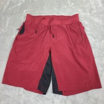 Lululemon Men&#39;s Red T.H.E. ShortsLined Size Medium Dark Sports Red - £24.62 GBP