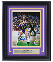 Kurt Rambis Signed Framed 8x10 Los Angeles Lakers Basketball Photo BAS - £106.05 GBP