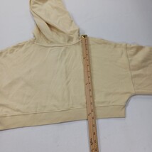 Flirtitude Active RN#98677 Women's Yellow Full Zip Cropped Hoodie Jacket Size M image 6