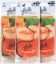 3 Packages Glade Car Hawaiian Breeze Many Uses 3 Count Hanging Air Fresheners - £15.17 GBP