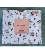 NEW Kate Spade Queen Sheet Set Pink Green Country Floral 100% Cotton Per... - £75.35 GBP