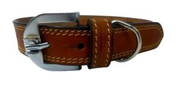 STG Studded Leather Dog Collar Neck Belt for All Stage Breeds - £27.88 GBP