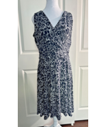 Tommy Hilfiger Drop Waist Dress Navy Blue/White Floral, Size 8/10, Pre-O... - $28.72 CAD