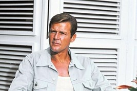 Roger Moore in safari shirt as James Bond 8x12 inch photo - £10.21 GBP