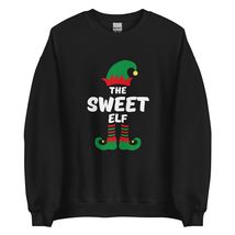 The Sweet Elf Funny Christmas Sweatshirt| Matching Christmas Elf Group Gift Swea - £22.68 GBP+