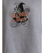 NWT Just My Size 1X Halloween Witches Hat Graphic Crew Neck  Sweatshirt ... - £10.11 GBP