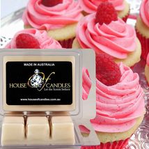 Raspberry Cream Cupcakes Eco Soy Wax Candle Wax Melts Clam Packs Hand Poured - £11.15 GBP+