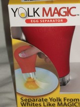 Red Kitchen Yolk Magic Egg Separator Sucker White As Seen on TV BPA Free - £11.98 GBP