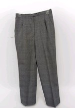 Haberdashery By Personal Plaid Trouser Pants Front Zipper Elastic Sides ... - $19.79