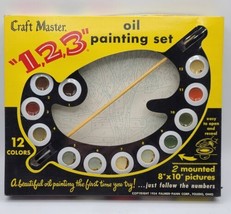 VTG 1954 Craft Master &quot;1,2,3&quot; Oil Painting Set K-30 Winter Quietude - New - £21.90 GBP
