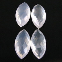 Rose Quarz 15.9Ct 4pc Viele Marquise Checker Brett Schnitt Pink Edelstein - $27.15