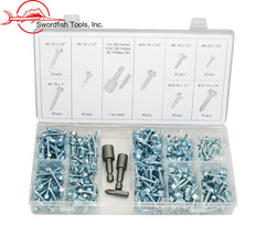 Swordfish 32360 - 253pc Hex Washer Self Drilling / Tapping Tek Screw Assortment - £21.22 GBP