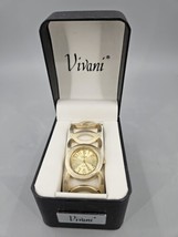 Vivani Accutime Ladies Quartz Watch 2051-1059 Gold Colored - £18.30 GBP