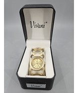 Vivani Accutime Ladies Quartz Watch 2051-1059 Gold Colored - £17.95 GBP