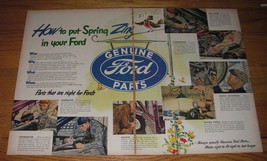 1949 Ford Genuine Parts Ad - How to put Spring Zing in your Ford - £14.44 GBP