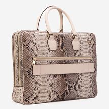 The Cortona Naturel Python Leather Men’s Laptop Briefcase image 2
