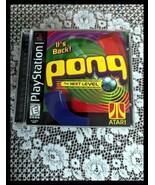 1999 Pong The Next Level - PlayStation 1 - PS1 - Complete in Case - Blac... - $284.61 MXN