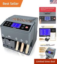 Professional USD Coin Counter, Sorter and Wrapper/Roller, 300 coins/min,... - $351.18