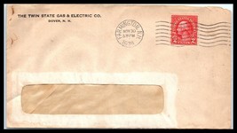 1938 NEW HAMPSHIRE Cover - Twin State Gas &amp; Electric Co, Dover / Farmington C7 - £2.22 GBP