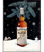 1950s Martin&#39;s V.V.O. Blended Scotch Whiskey PRINT AD Christmas BX1 - $7.59