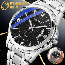 Waterproof Men Watch Business Stainless Steel Quartz Analog Classic Wris... - £20.49 GBP