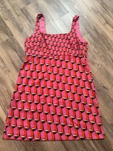 Diane Von Furstenberg x Target Mini Shift Dress Pink Mod Geometric DVF S... - $14.49