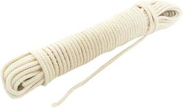 Cotton Braided Clothesline High Strength Low Stretch 50 ft. NO.6 Tie Ups... - $8.79