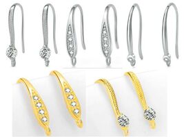 2 Pieces Genuine 925 Sterling Silver Earring Connectors Jewelry Findings... - €3,35 EUR+