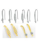 2 Pieces Genuine 925 Sterling Silver Earring Connectors Jewelry Findings... - $5.44 CAD+