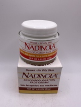 Nadinola Skin Discoloration Fade Cream Dark Spots deluxe for Oily Skin 2.25 oz - £39.50 GBP