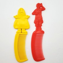 Vtg 1980 McDonalds Comb Yellow Grimace &amp; Red Ronald Comb Plastic - £10.02 GBP