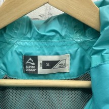 Alpine Design Jacket Womens Sz XL Blue Full Zip Water Resistent Teal Blu... - $34.64