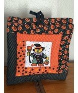 NEW VTG B&amp;D Patchwork Halloween Potholders Scarecrow w/ Jack-O-Lantern  ... - $512.21 MXN