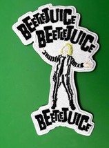 BeetleJuice Beetlejuice Beetlejuice- Logo  Iron On  Embroidered Patch 2 ... - £5.48 GBP
