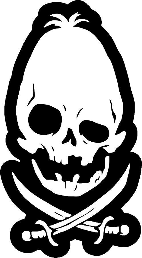 Goonies - Skull and Crossbones Vinyl Decal Window Sticker - $3.22+