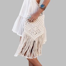 Rope Woven Handmade Handbag Rattan Summer Beach Bag Tassel Bohe Bolsos Feminine  - £21.96 GBP