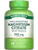 EXP 9/2027 Nature&#39;s Truth Magnesium Citrate Softgels | 250mg | 60 Count - $9.89