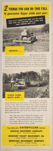 Primary image for 1955 Print Ad Caterpillar CAT D2 Diesel Crawler Tractors Clear Land Move Dirt
