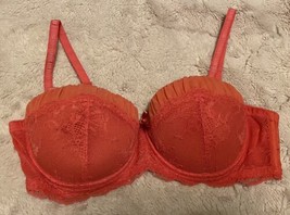 Adore Me Bra 36C Underwired Pink Lace Push Up - $12.19