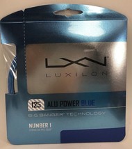 Luxilon - WRZ990210 - L.E. Alu Power 125/16L Tennis Racque String Set - BLUE - £19.89 GBP
