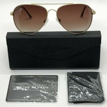 NEW Prive Revaux &quot;Showstopper&quot; Aviator Polarized Sunglasses~Gold Brown~#77963 - £26.44 GBP