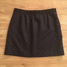 Ann Taylor LOFT Petite 12P Dark Blue Career A Line Mini Skirt Shimmer Diamond - £17.53 GBP