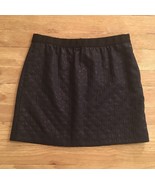 Ann Taylor LOFT Petite 12P Dark Blue Career A Line Mini Skirt Shimmer Di... - £17.43 GBP