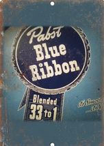 Pabst Blue Ribbon Beer Retro Vintage Sign 8x12 inches  Mancave Garage v - $452.20 MXN